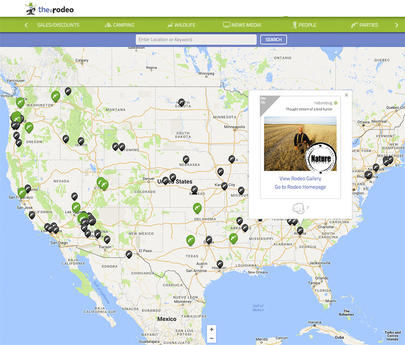 www.The.Rodeo's RODEOFEED: Geo-Location helps engage customers and determine marketing outreach